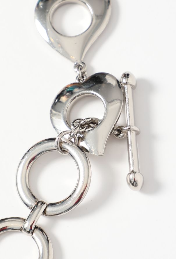 Saint Laurent Mid '90s Chainlink Heart Belt - 2