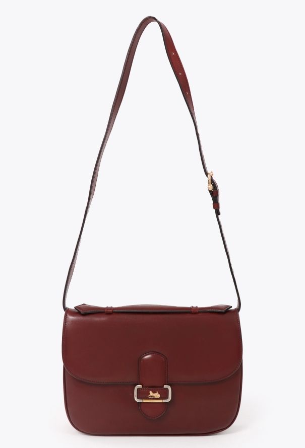 Céline Vintage Calèche Bag Burgundy - 1