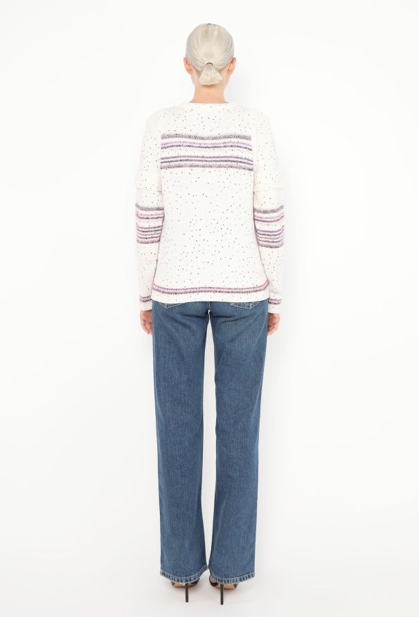 Chanel F/W 2018 Embellished Cashmere Sweater - 4