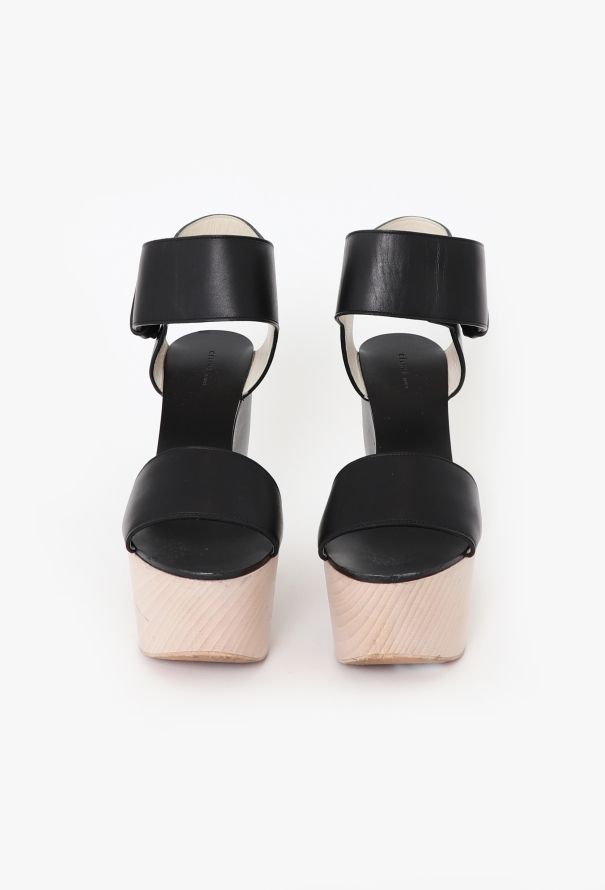 Céline 2012 Leather Split Platform Sandals - 3