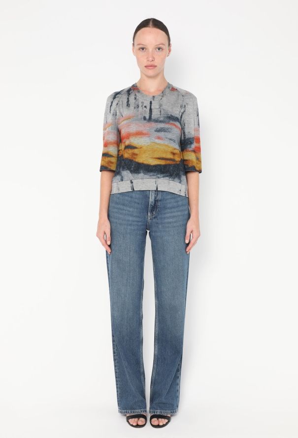 Balenciaga Pre-Fall 2010 Painted Scuba Top - 3
