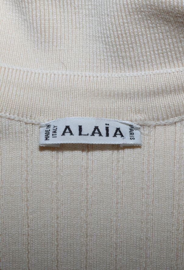 Alaïa Vintage Ribbed Zip Bodysuit - 5