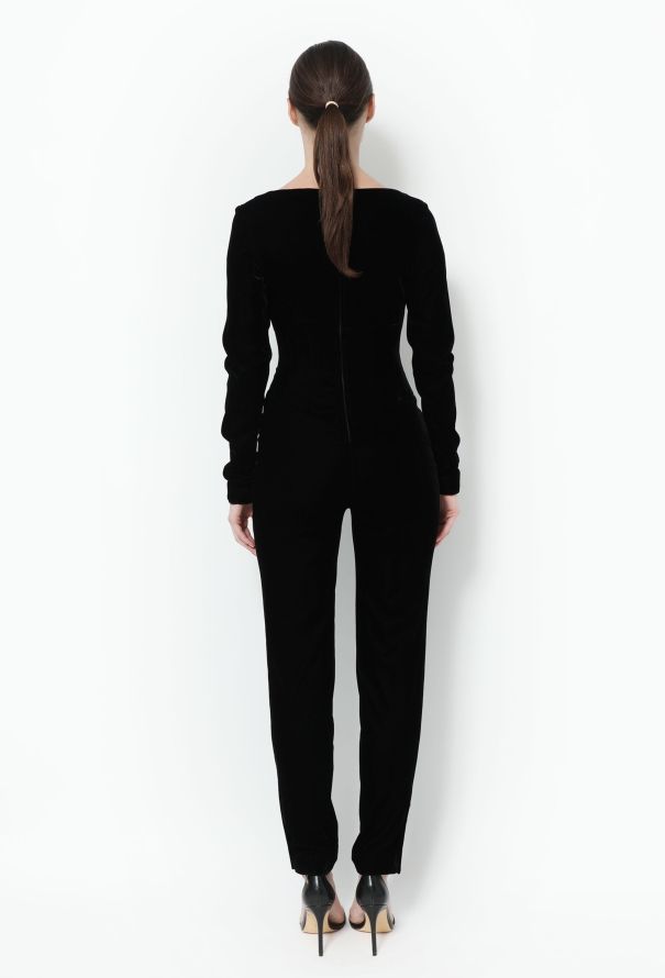 Chanel COLLECTOR F/W 1994 Velvet Jumpsuit - 5