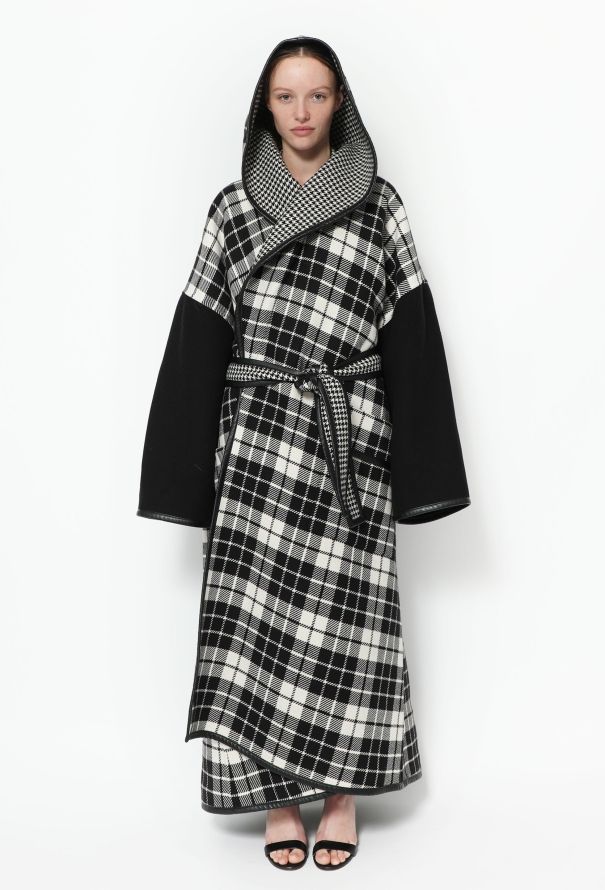 Balenciaga Resort 2020 Checkered Wool Coat - 4