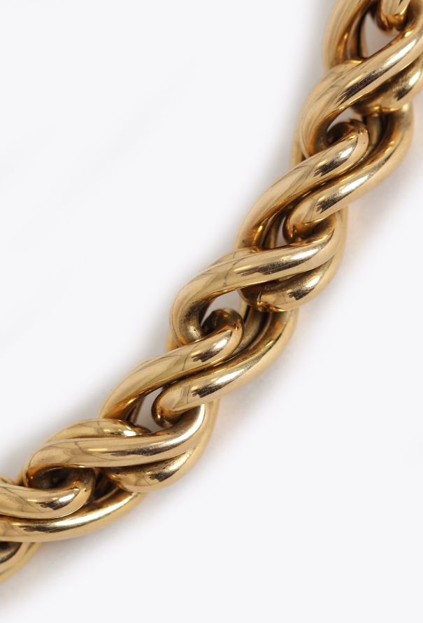 Vintage Fine Jewelry O.J Perrin 18k Yellow Gold Chainlink Necklace - 3