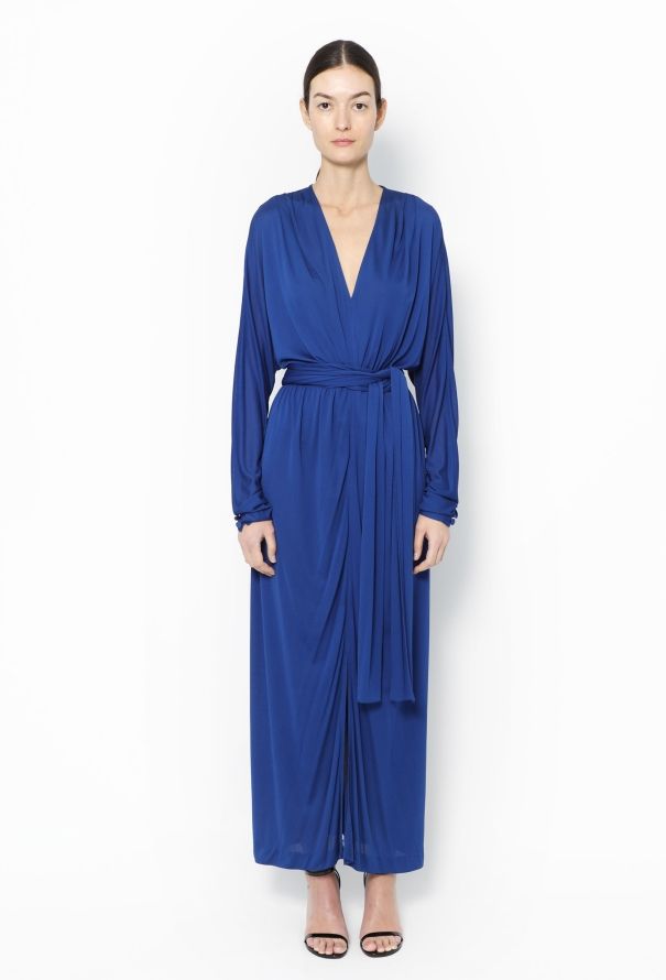 Guy Laroche '70s Belted Jersey Dress - 1