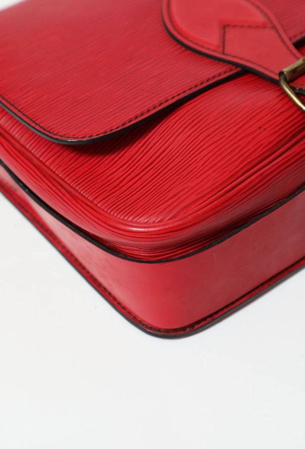 Louis Vuitton Red Epi Cartouchiere Bag - 8