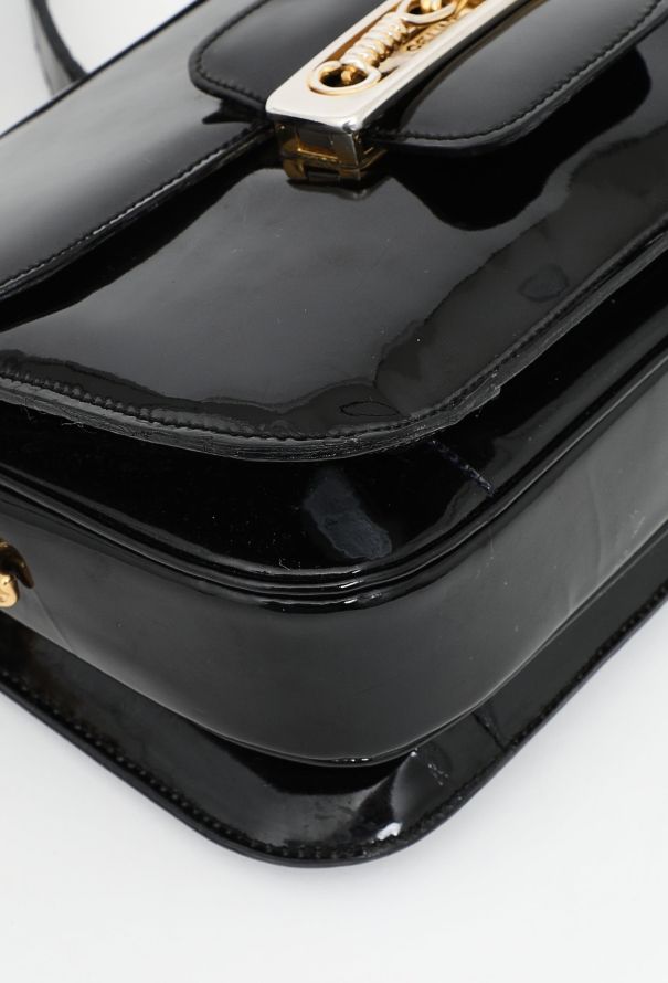 Céline Vintage Crécy Patent Bag - 6
