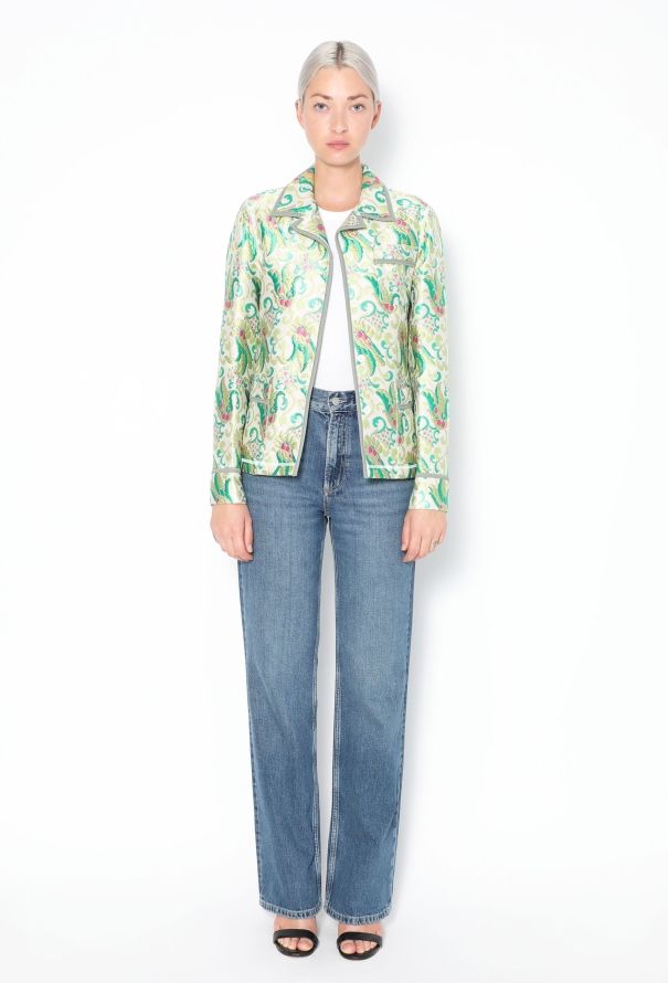 Prada S/S 2003 Floral Brocade Jacket - 4