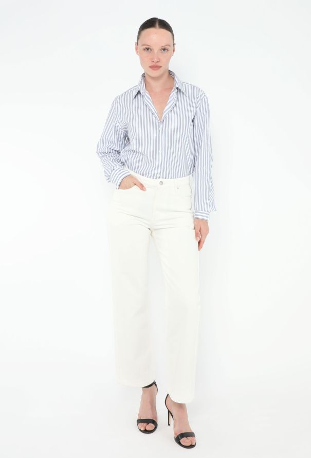 Dries Van Noten 2022 Cropped Striped Shirt - 2