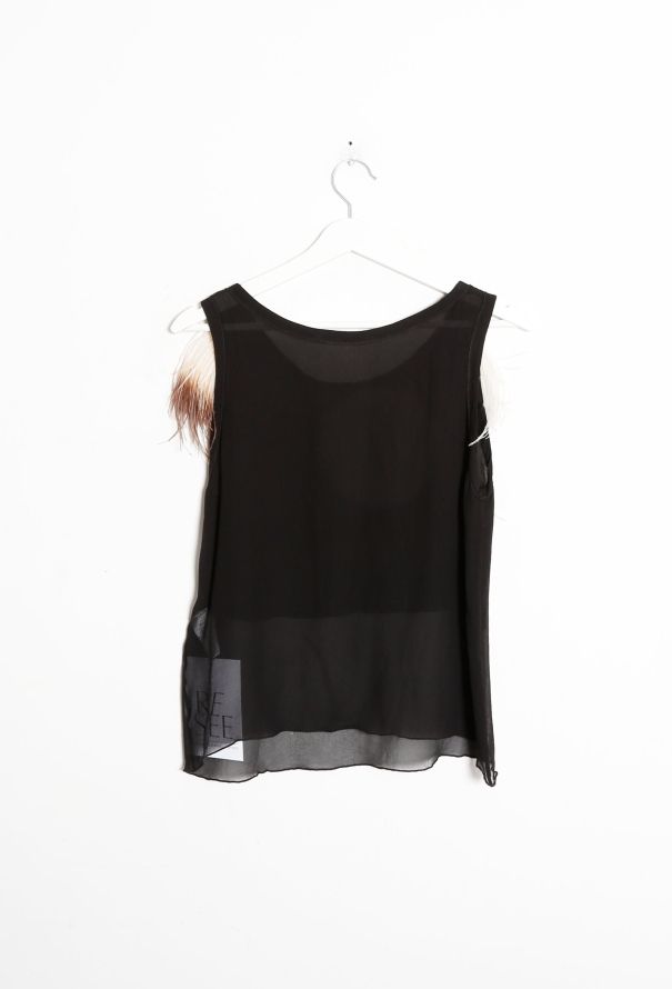Céline RARE 2010 Ostrich Silk Top - 7