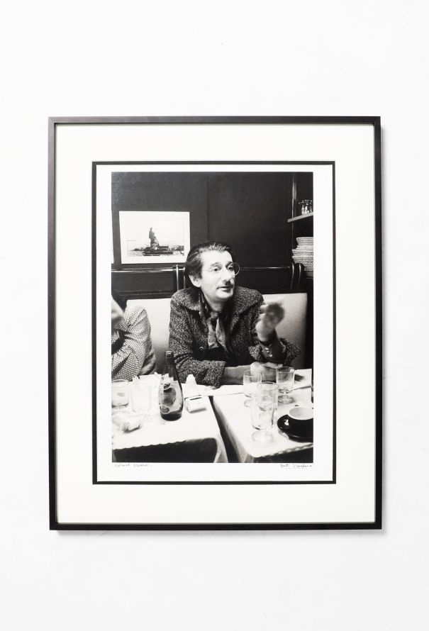 Vintage Objects & Decor RARE Helmut Newton 'Au Café' Silver Print by Yvette Troispoux - 1