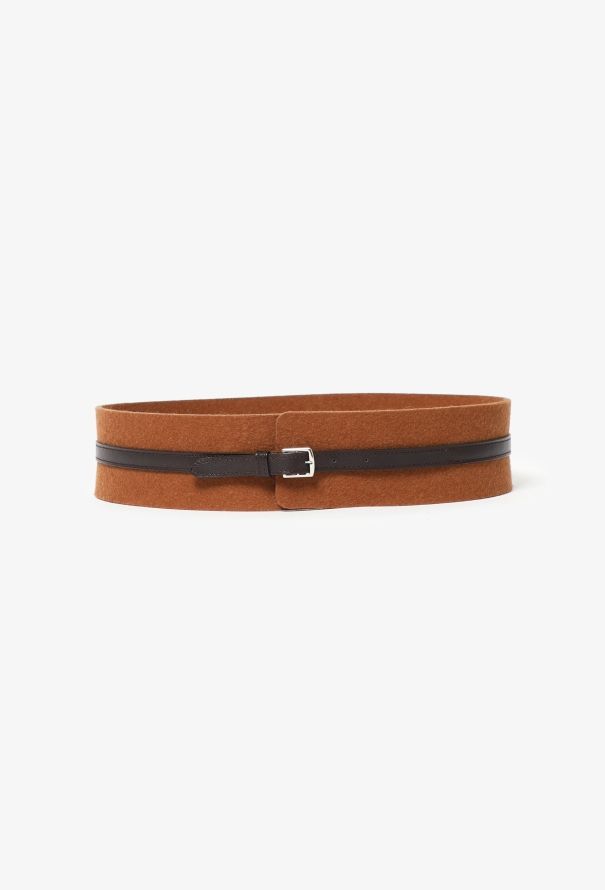Hermès 2012 Felt & Leather Belt - 1