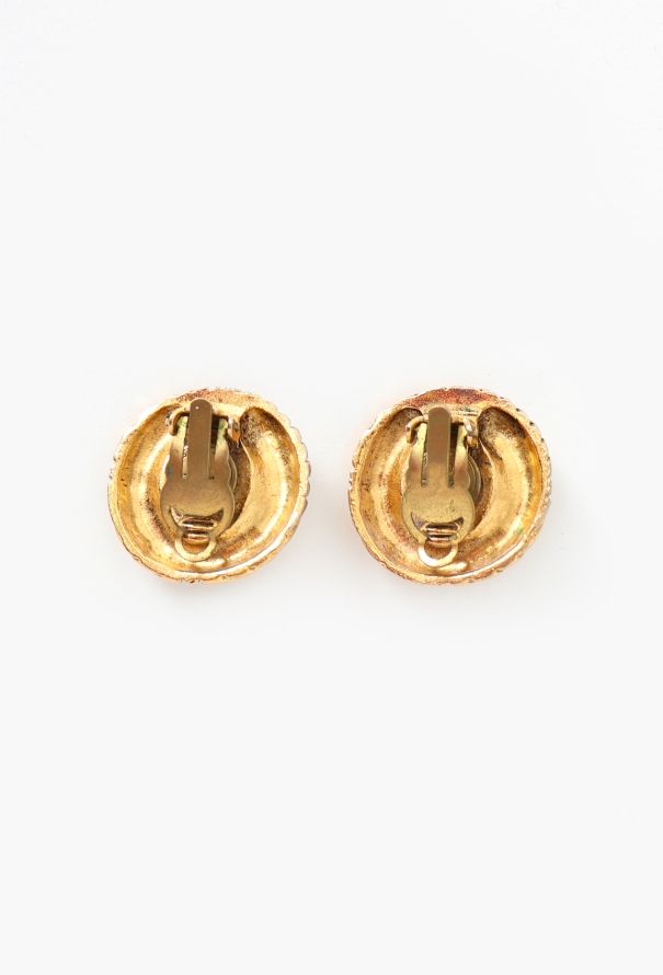 Chanel '70s Strass Clip Earrings - 3
