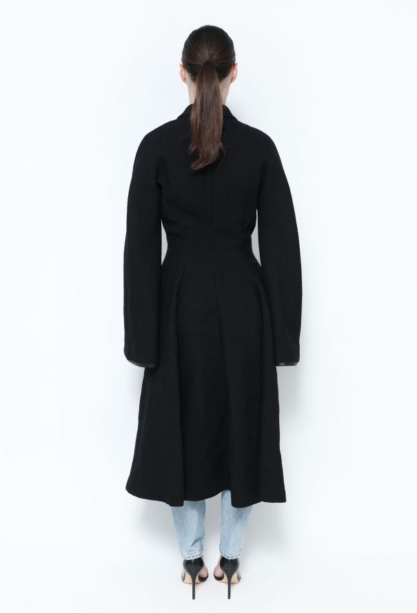 Loewe Hourglass Wool Pocket Coat - 4
