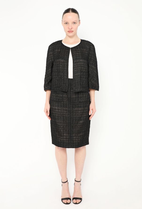 Chanel S/S 2012 Iridescent Bouclé Tweed Set - 3