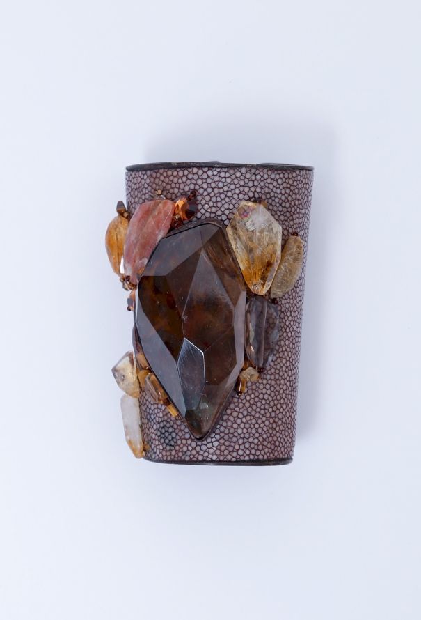 Exquisite Vintage Stingray Amber Cuff - 3
