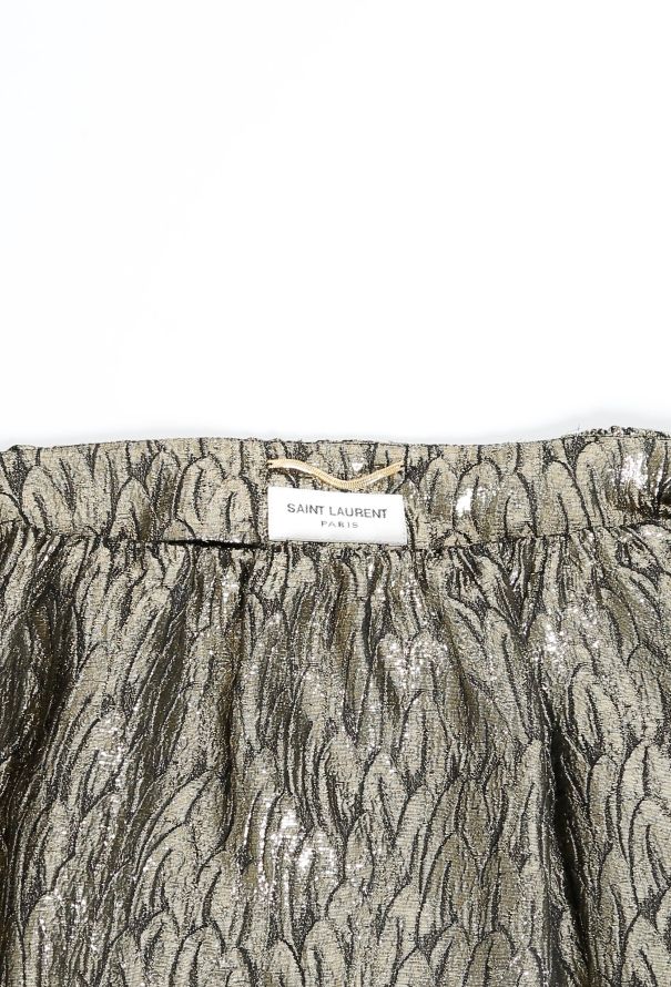 Saint Laurent 2018 Metallic Silk Blouse - 4