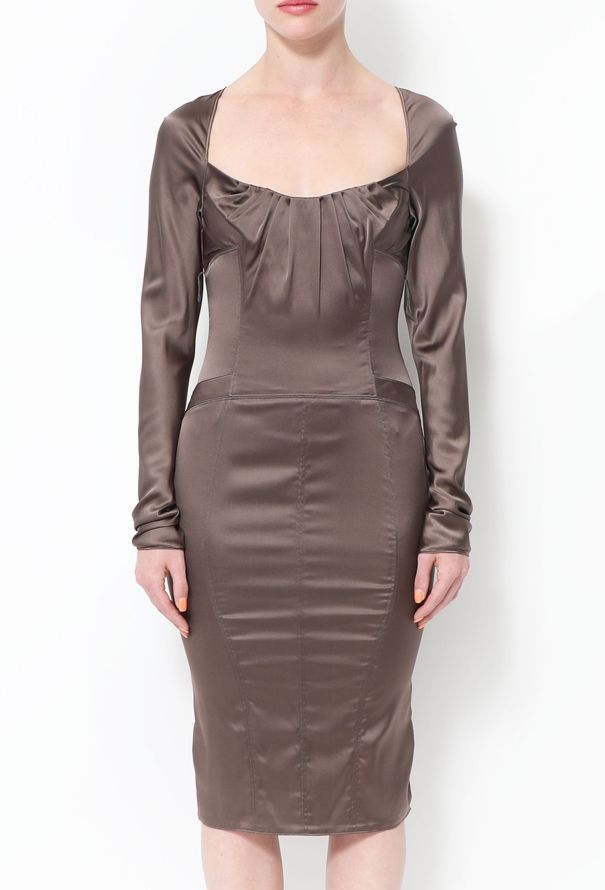 Gucci TOM FORD F/W 2003 Ruched Silk Dress - 3