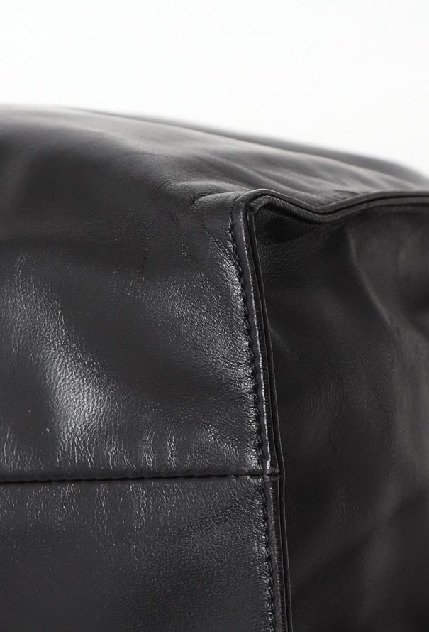 Prada Black Leather Tote Bag - 10