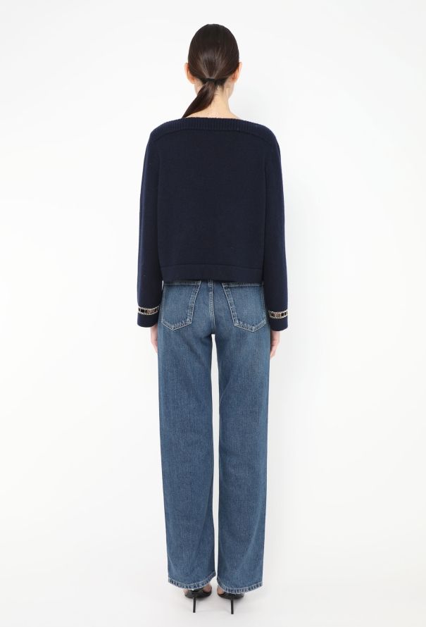 Chanel Resort 2020 Chainlink Cashmere Sweater - 5