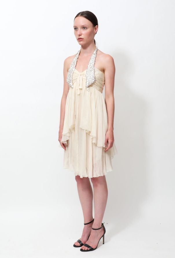 Chanel Resort 2007 Embellished Halter Dress - 4