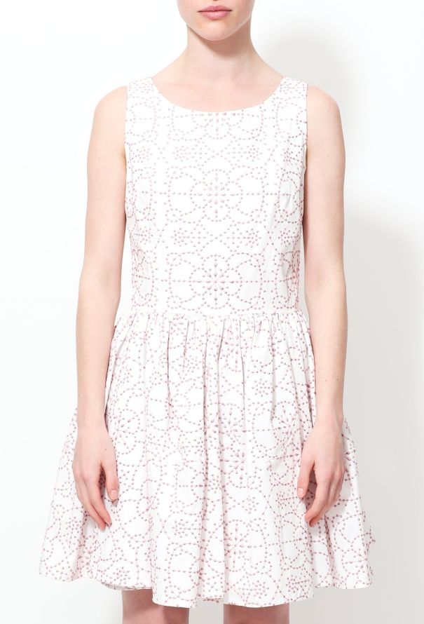 Alaïa S/S 2013 Floral Embroidered Skater Dress - 3