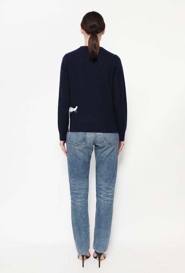 Céline Embroidered Wool Pullover - 3