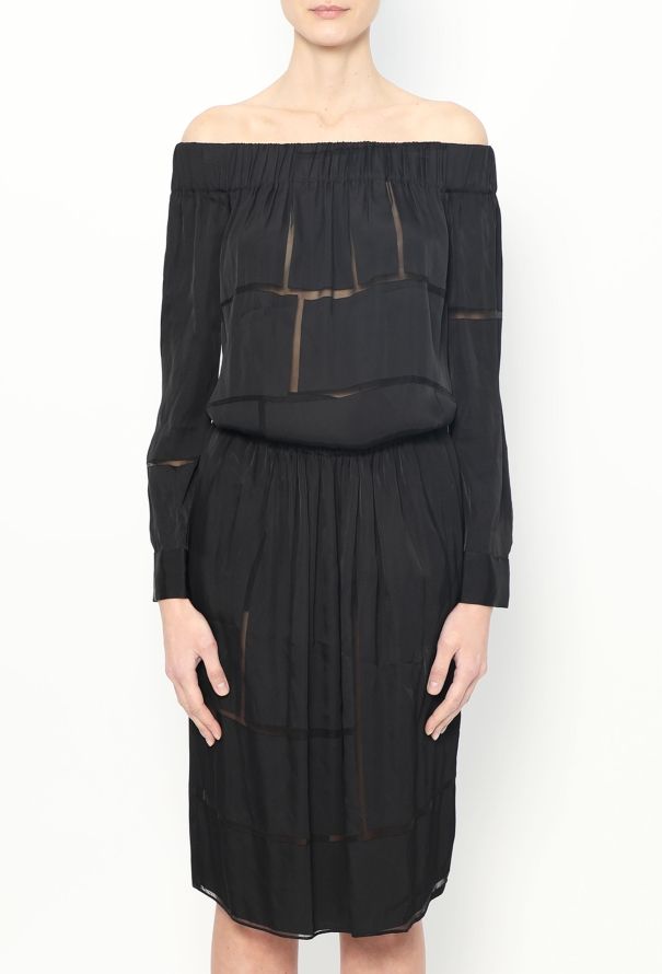 Stella McCartney Stella McCartney Off-Shoulder Silk Dress - 3