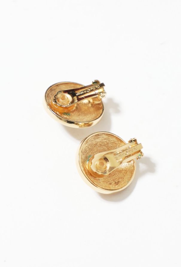 Christian Dior Vintage Strass 'CD' Clip Earrings - 3