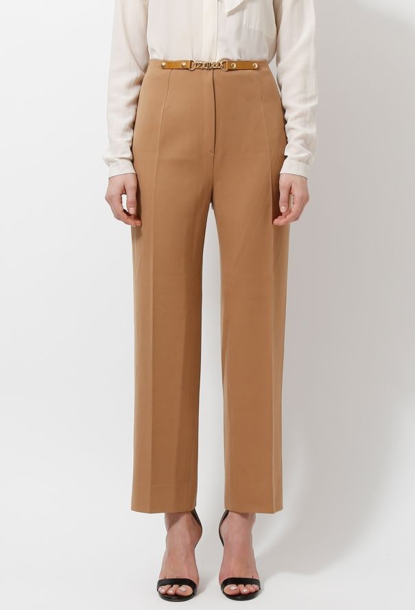 Céline 70s Chainlink Wool Trousers - 2