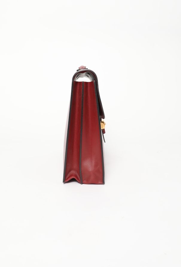 Hermès '90s Rouge H Box Sac à Dépêches - 4