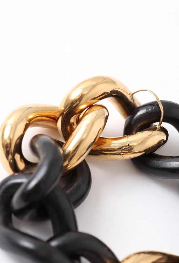 Modern Fine Jewelry 18k Yellow Gold & Ebony Bracelet - 4