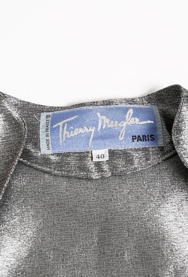 Thierry Mugler Vintage Metallic Peplum Top - 5