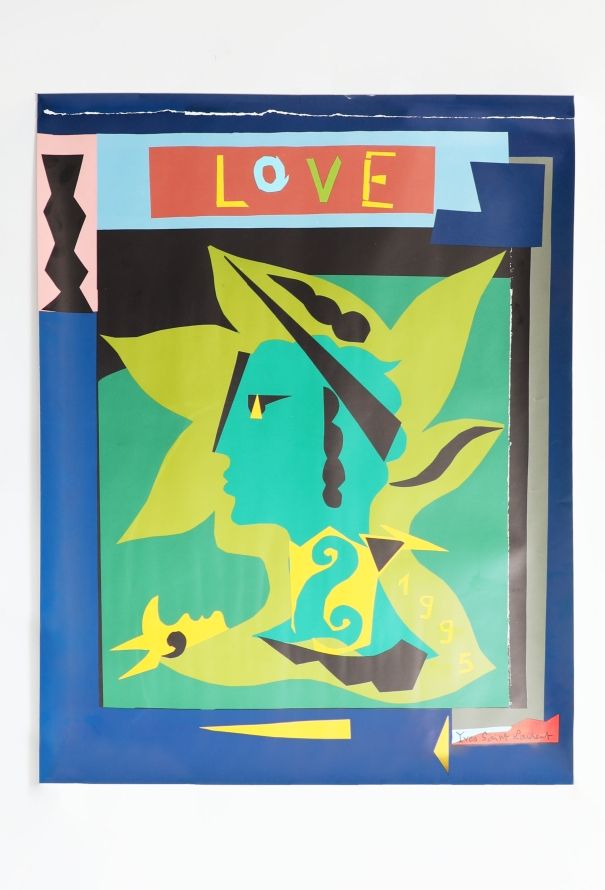 Saint Laurent Rare 1995 Original Love Poster - 2