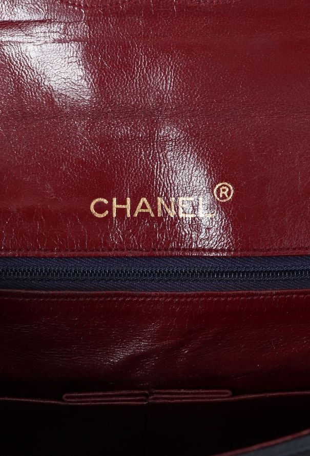 Chanel Navy Paris Double Flap Bag - 12