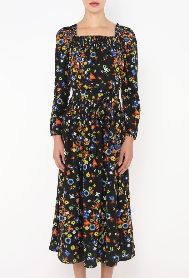 Prada Belted Silk Smock Dress - 3