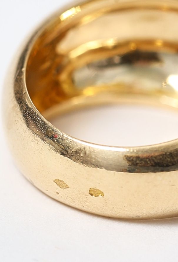 Vintage Fine Jewelry 1980s 18k Yellow Gold Ring - 5