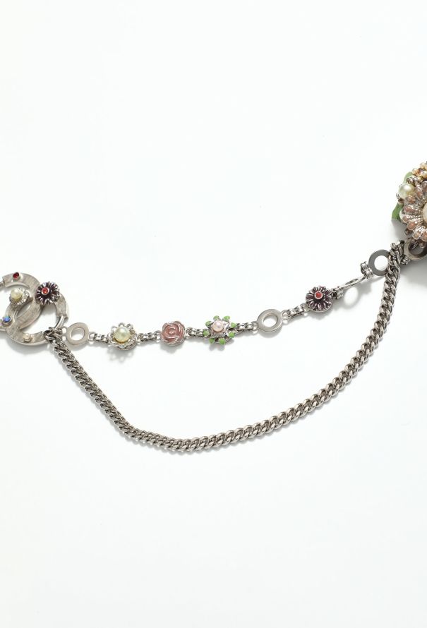 Chanel S/S 2005 Floral 'CC' Chainlink Belt - 6