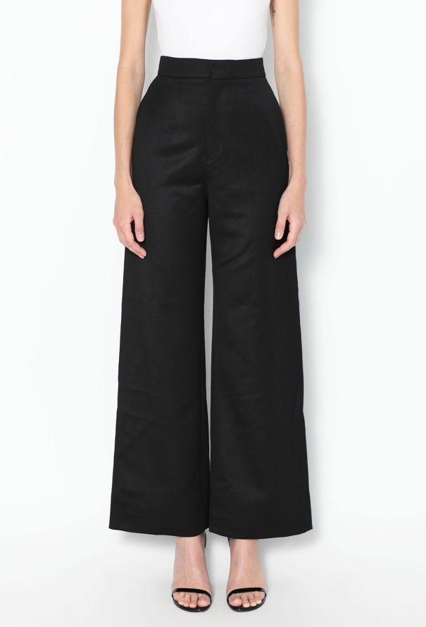 Loewe High-Waisted Twill Trousers - 3