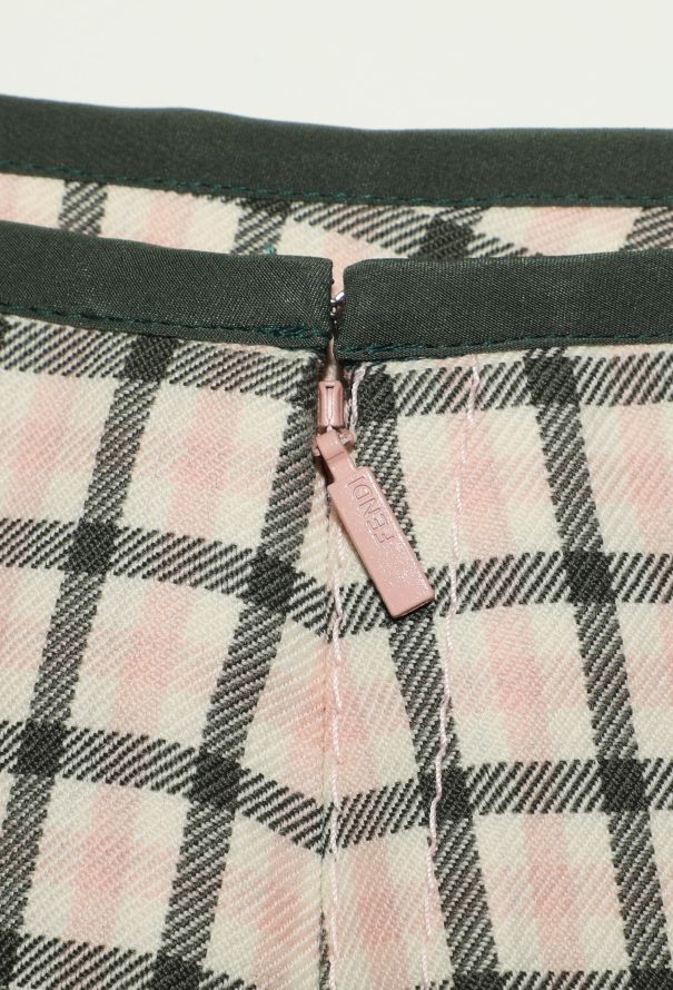 Fendi Pre-Fall 2018 Checkered Skirt - 6
