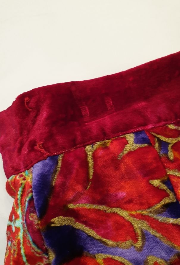 Gianni Versace 80s Gianni Velvet Wrap Skirt - 7