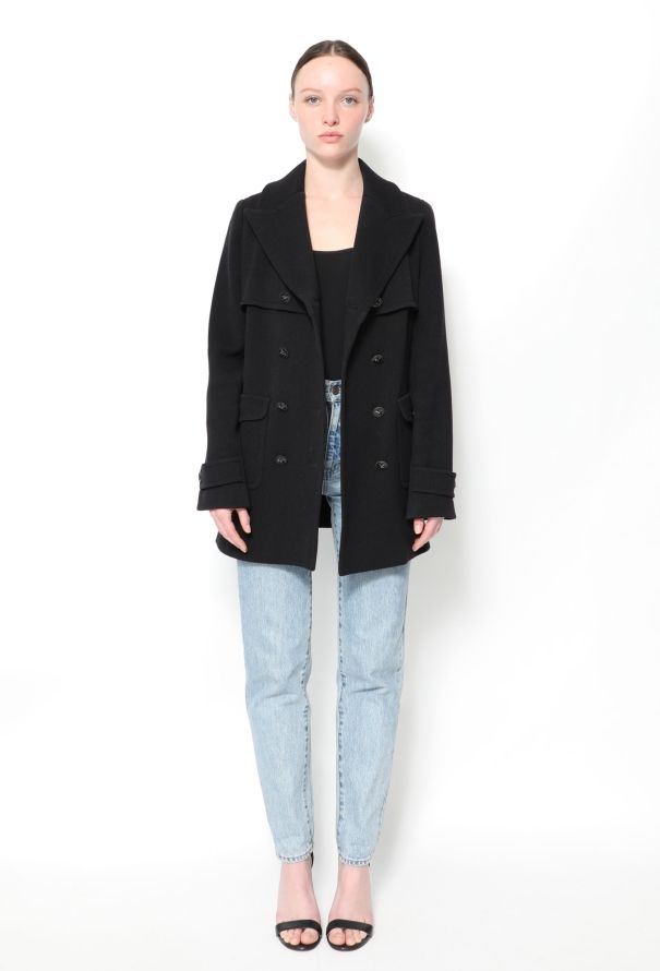 Chanel Double-Breasted Wool Peacoat - 1