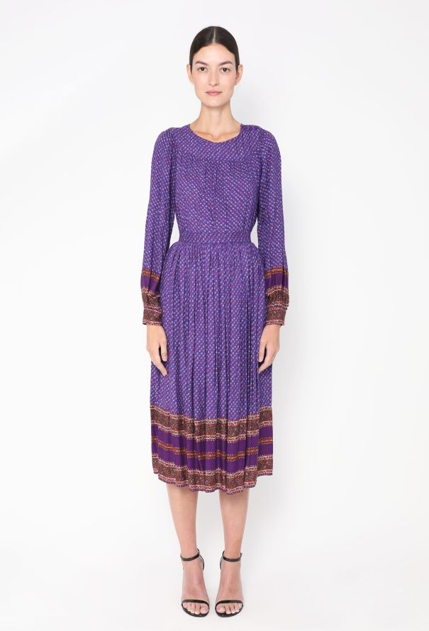 Oscar De La Renta '70s Bohemian Floral Ensemble - 2