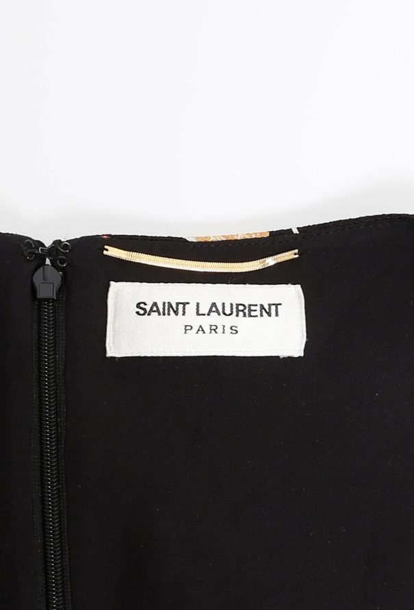Saint Laurent 2015 Floral Print Crêpe Dress - 4