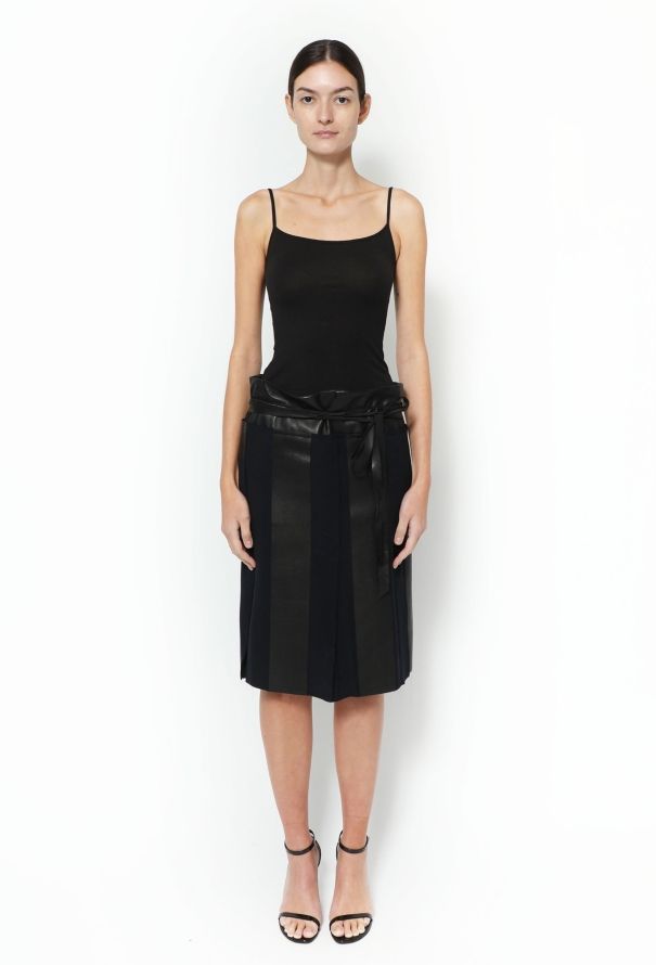 Céline F/W 2011 Leather Panel Skirt - 1