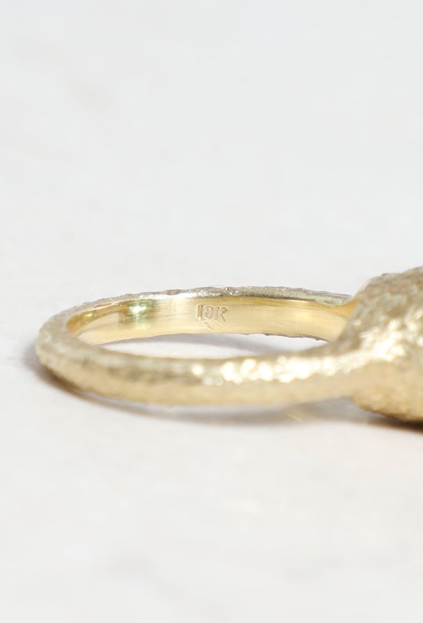 Vintage Fine Jewelry 18k Gold & Green Tourmaline Ring - 6