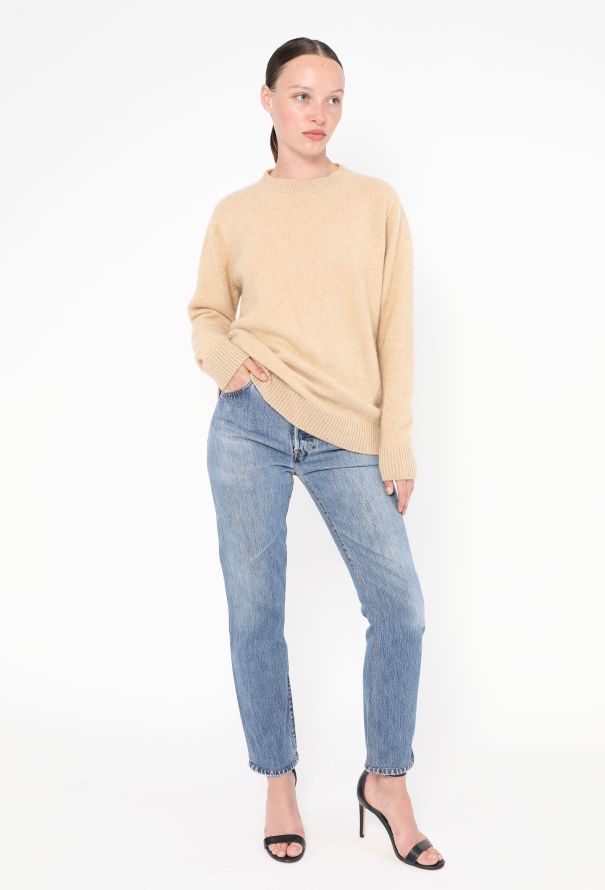 The Elder Statesman Cashmere Sweater Beige - 3