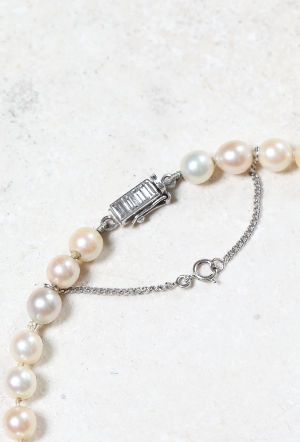 Boucheron Platinum, Cultured Pearl & Diamond Necklace - 4