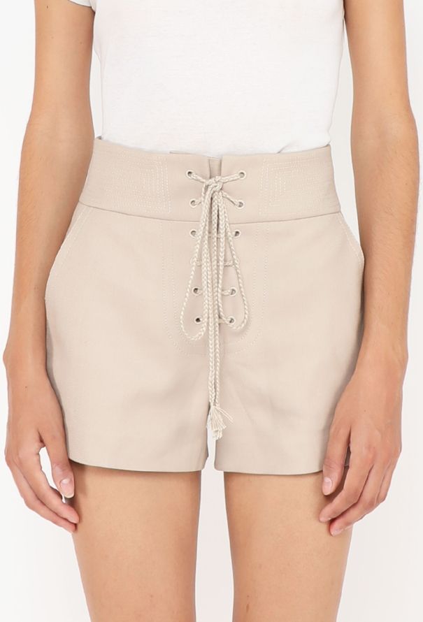Louis Vuitton Gabardine Lace-up Shorts - 3